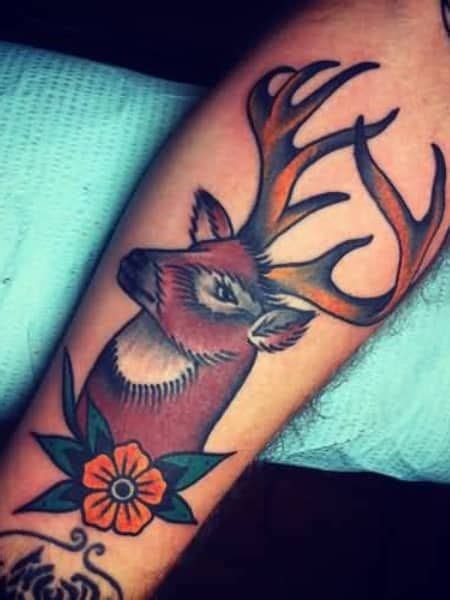 Buck Tattoo Deer Head Tattoo Deer Skull Tattoos Browning Tattoo