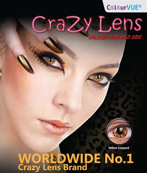 Crazy Lens Blue Streak Yearly Disposable 14 Mm Contact Lens Contact