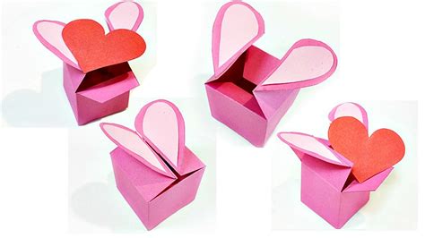 Heart Shaped T Box Template Valentine Love Heart Diy Tutorial Making