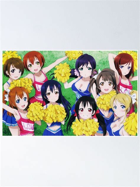 Love Live Cheerleader Poster Poster By Flarethevulpix Redbubble