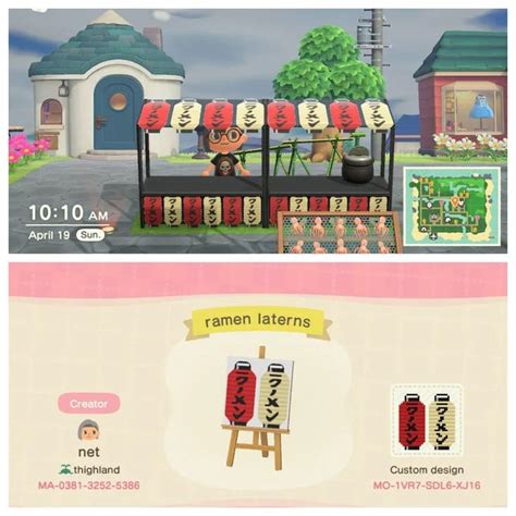 Made a ramen stand stall design! : ACQR | Animal crossing, New animal