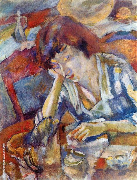 Hermine 1919 By Jules Pascin Oil Painting Reproduction