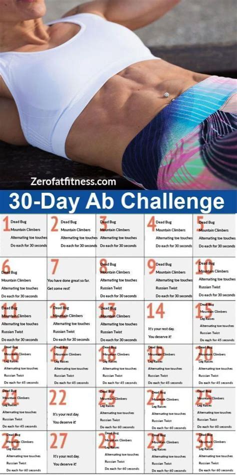 30 day six pack workout plan a complete guide cardio workout exercises