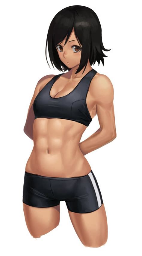 Pin On Anime Athletic Muscle Woman