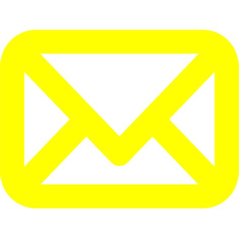 Yellow Mail Icon Free Yellow Mail Icons