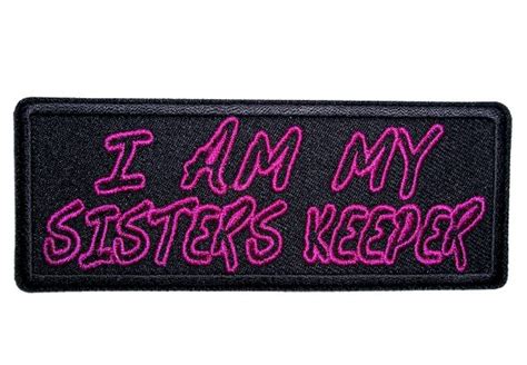 I Am My Sisters Keeper Ladies Biker Patch Leather Supreme