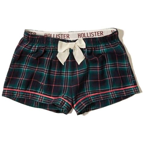 Hollister Flannel Sleep Shorts Ils Liked On Polyvore Featuring
