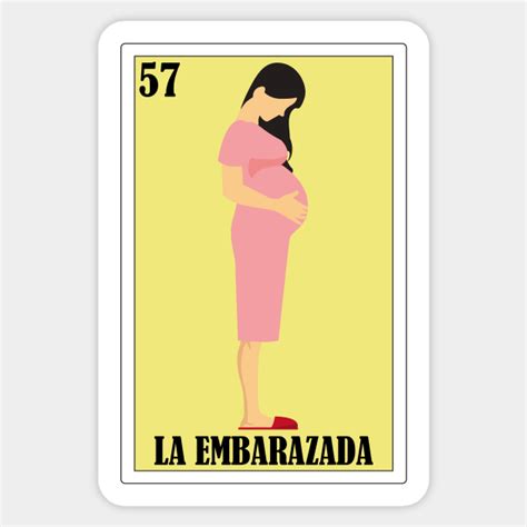 Loteria Mexicana Art Mexican Loteria Art Regalo Para Embarazada Embarazada Sticker