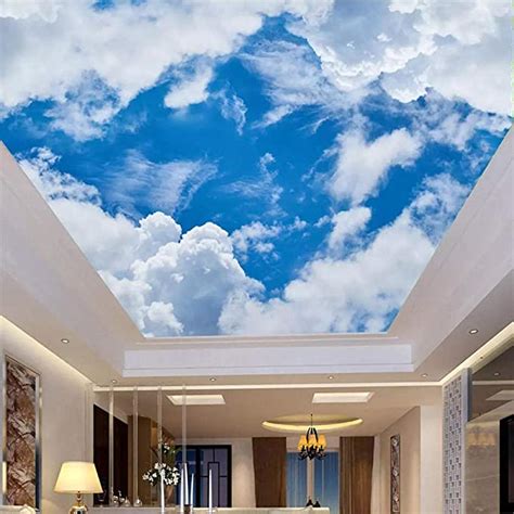 Descubre la mejor forma de comprar online. Cielo azul y nubes blancas Murales fotográficos Papel ...