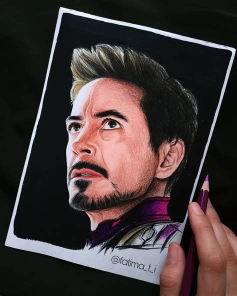 The Final Piece Of Art Pencil Drawing Of A Tony Stark Tony Stark Art