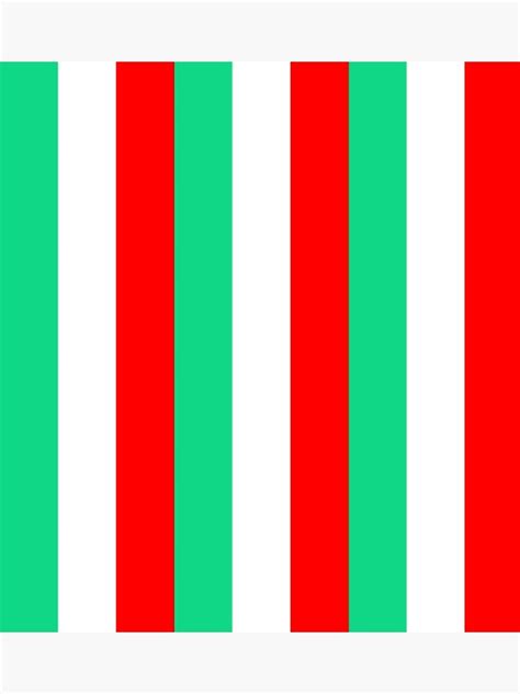 red green and white stripes poster for sale by inoursociety redbubble