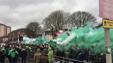 Green Brigade Celtic Ultras Corteo Celtic Fans Celtic Vs Rangers