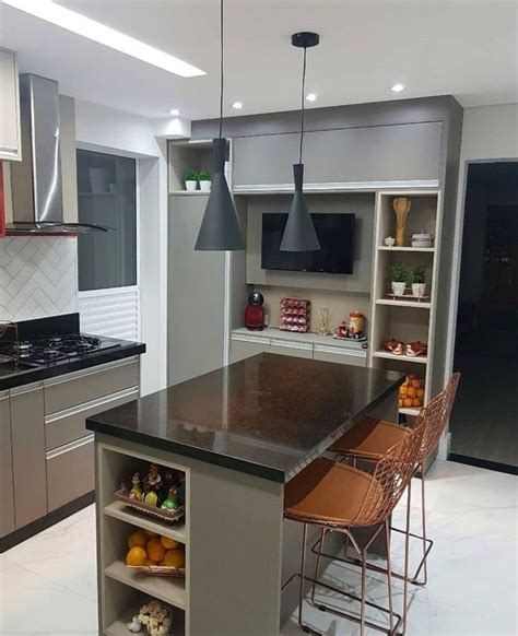 Cozinha Com Ilha Central 60 Belíssimos Projetos Para Te Inspirar Dicas Decor Kitchen Room
