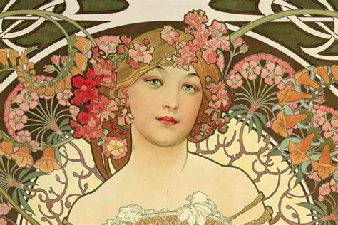 Antiquitäten Kunst Art Nouveau Poster Print Alphonse Mucha Reverie