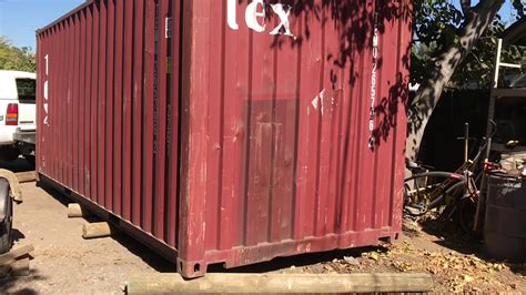 Moving A Shipping Container Alone Youtube