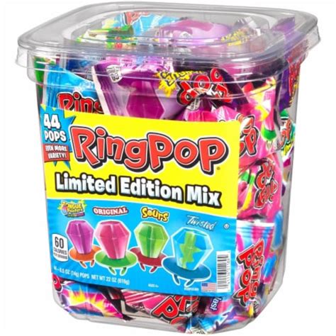 Ring Pop Candy Jar Assorted Flavors 44 Count 1 Unit Kroger