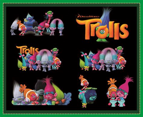 Trolls Clipart Trolls Characters PNG Printable Trolls Cartoon Images