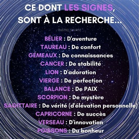 🌌 Astrologie Les Signes Et Leur Quête Principale 💫🌌⁣ ⁣ Comme Il Est Commun De Le Dire Sur