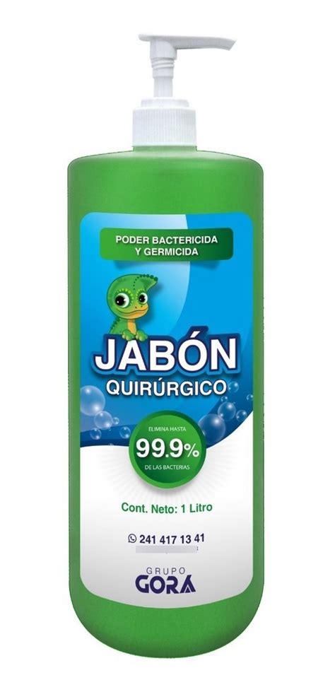 Jabón Líquido Para Manos Antibacterial Quirúrgico 1 Litro GORA