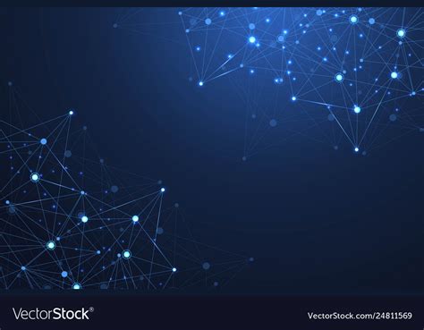 Abstract Plexus Background With Connected Lines Vector Image
