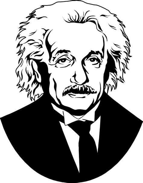 Albert Einstein Scientist Silhouette Einstein Png Download 614786