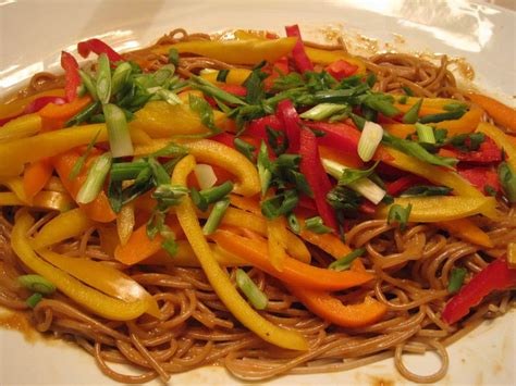 In a large pot bring water and 1 tablespoon of salt to a boil. Peanut Noodles - Recipe from Ina Garten | Pasta dishes ...