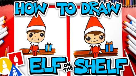How To Draw Elf On The Shelf Art For Kids Hub