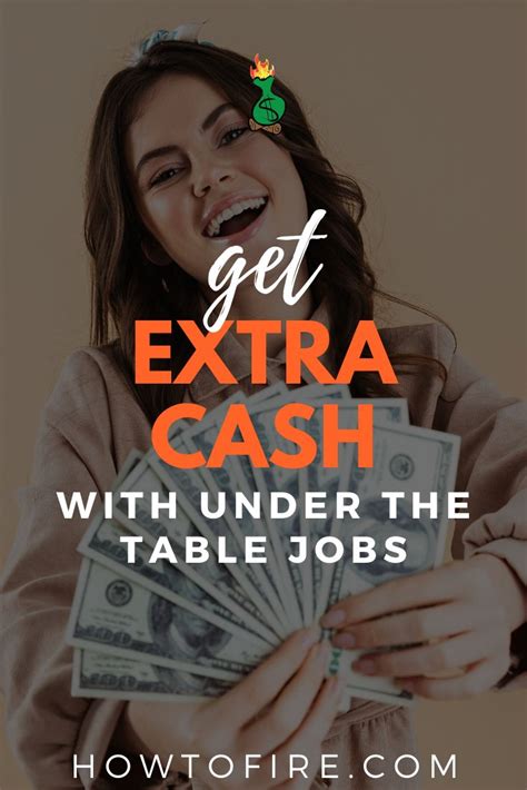 13 Under The Table Jobs To Put Extra Cash In Your Pocket Under The