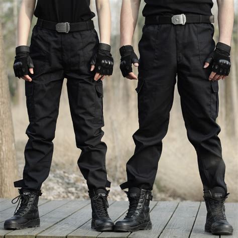 Mens Sports Hiking Pants Black Military Tactical Pants Camouflage