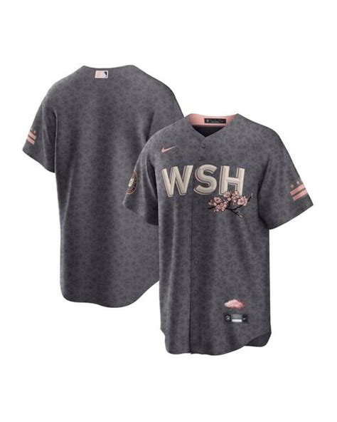 Nike Gray Washington Nationals 2022 City Connect Replica Jersey For Men