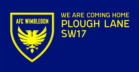 Afc Wimbledon New Club Crest Concept Using The Proposed Move Back To