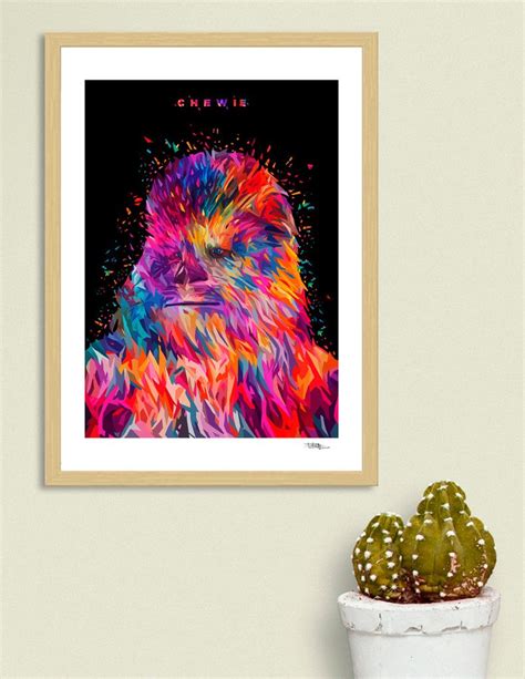 Chewie Art Print By Alessandro Pautasso Numbered Edition From 249