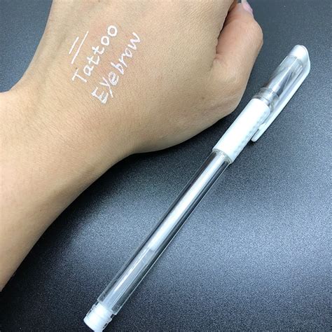 10pcs White Eyebrow Marker Pen Tattoo Accessories Microblading Tattoo