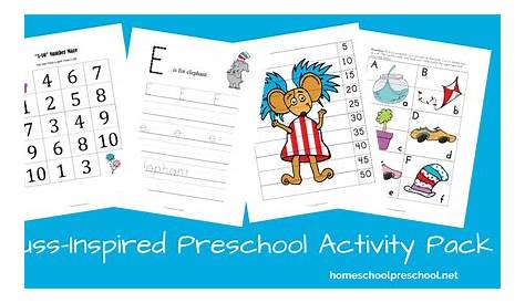 Free Printable Dr Seuss Worksheets for Preschoolers