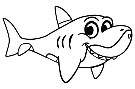 Coloring Shark Page 25 Shark Coloring Pages Radar Tribun