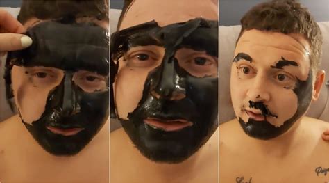 Die Form Unglück Sonnig Charcoal Mask Blackface Bösartig Verzerren Scheibe