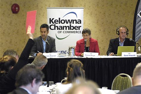 Candidates Square Off At First Mayoral Election Forum Infonews Thompson Okanagans News Source