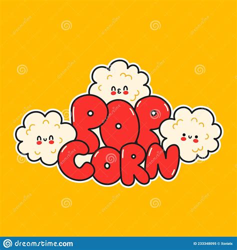 Popcorn Logo Round Linear Logo Of Popcorn Bucket Vector Illustration