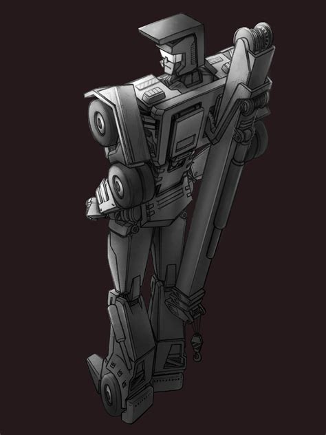Artstation Transformers Constriction Grayscale G1 Style Redesign