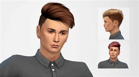 Mod The Sims Nouks Long Ponytail For Males B72