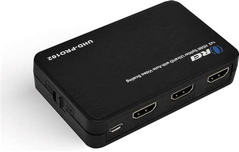 Orei 4k60hz 1 In 2 Out Hdmi Duplicator Splitter With