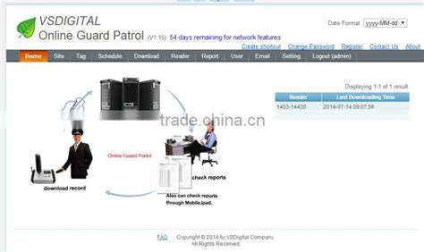 Durable High Quality Downloader Patrol Management Of Touch Guard Tour