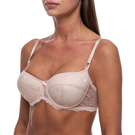 Sexy Bra Balconette Push Up Demi Underwire Lace T Shirt Shelf Plus Size