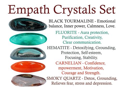 Empath Crystals Set Empath Crystal Set Crystals For Empath Etsy