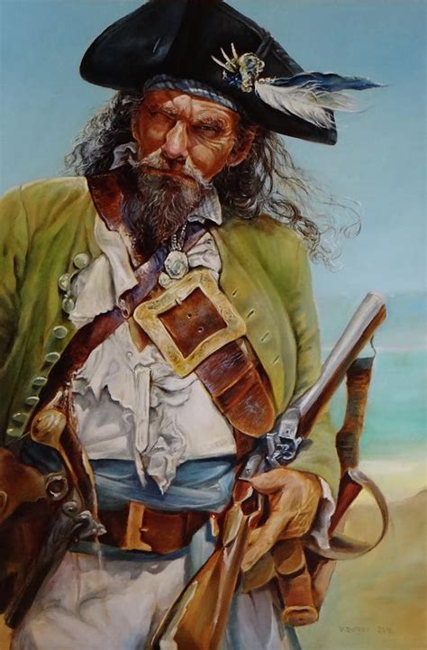 Pirate Painting By Valeriy Petrov