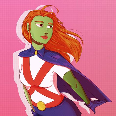 Miss Martian By Drawonethree On Deviantart