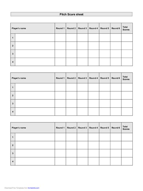 Pitch Score Sheet Template Edit Fill Sign Online Handypdf