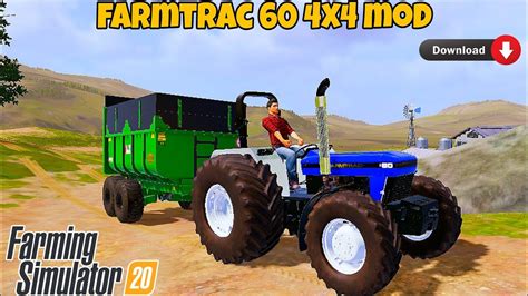 Farming Simulator 20 Farmtrac 60 4x4 Mod With Download Link Youtube