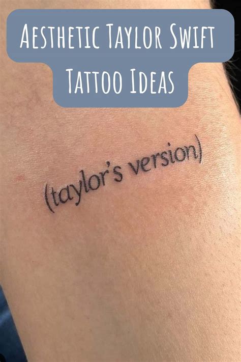 Top 68 Taylor Swift Tattoo Ideas Folklore Best Incdgdbentre