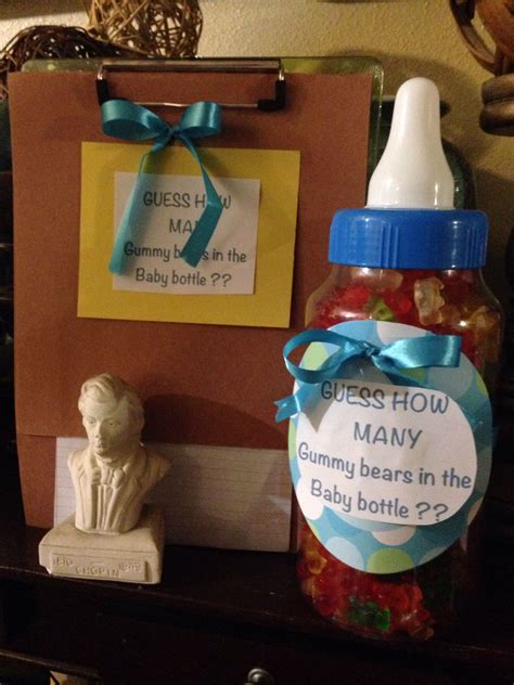 Baby Shower Games Guess How Many Gummy Bears In Baby Bottle Easy